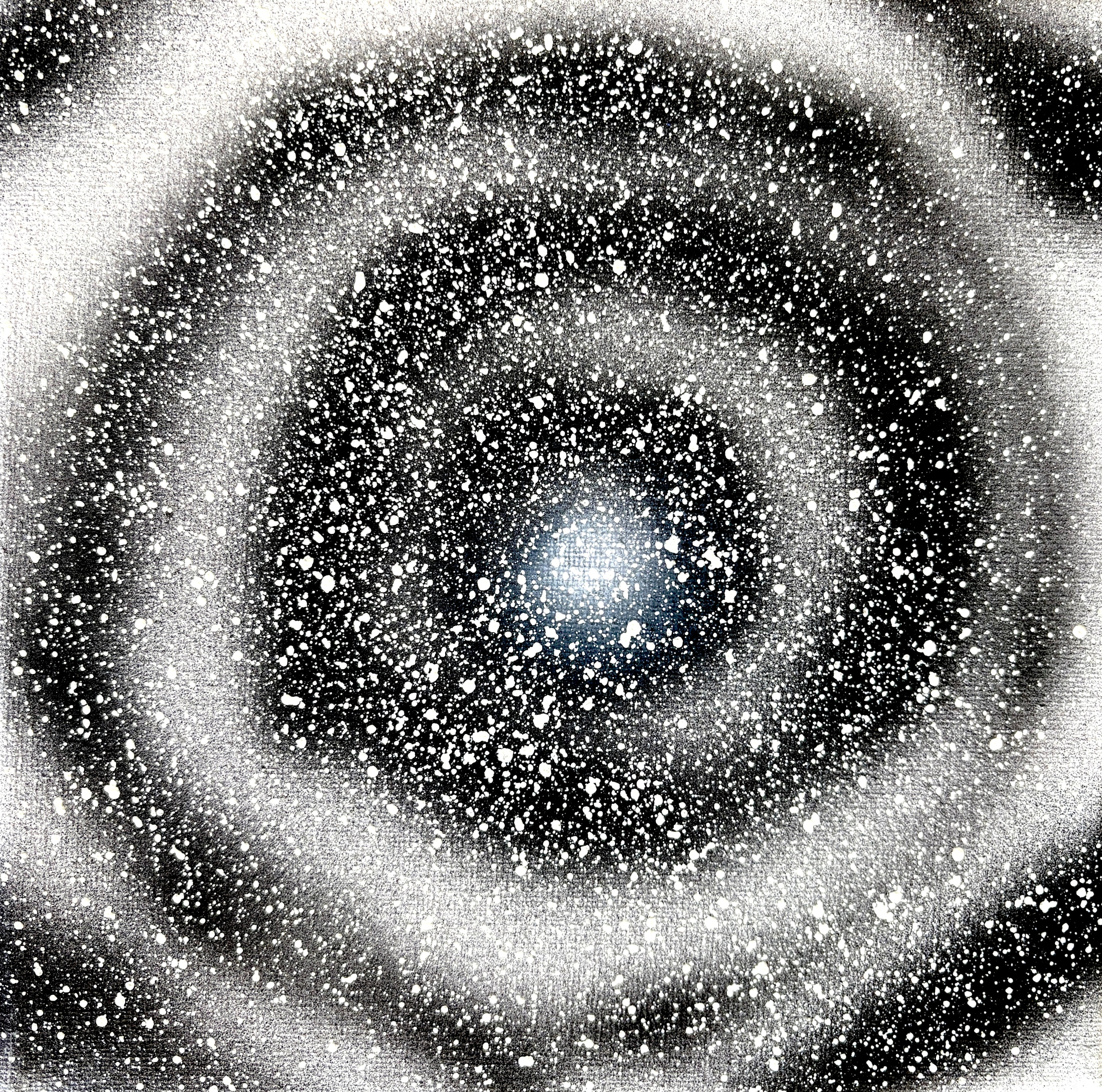 Space Warping - a set of 8 small space paintings 20 x 20cm