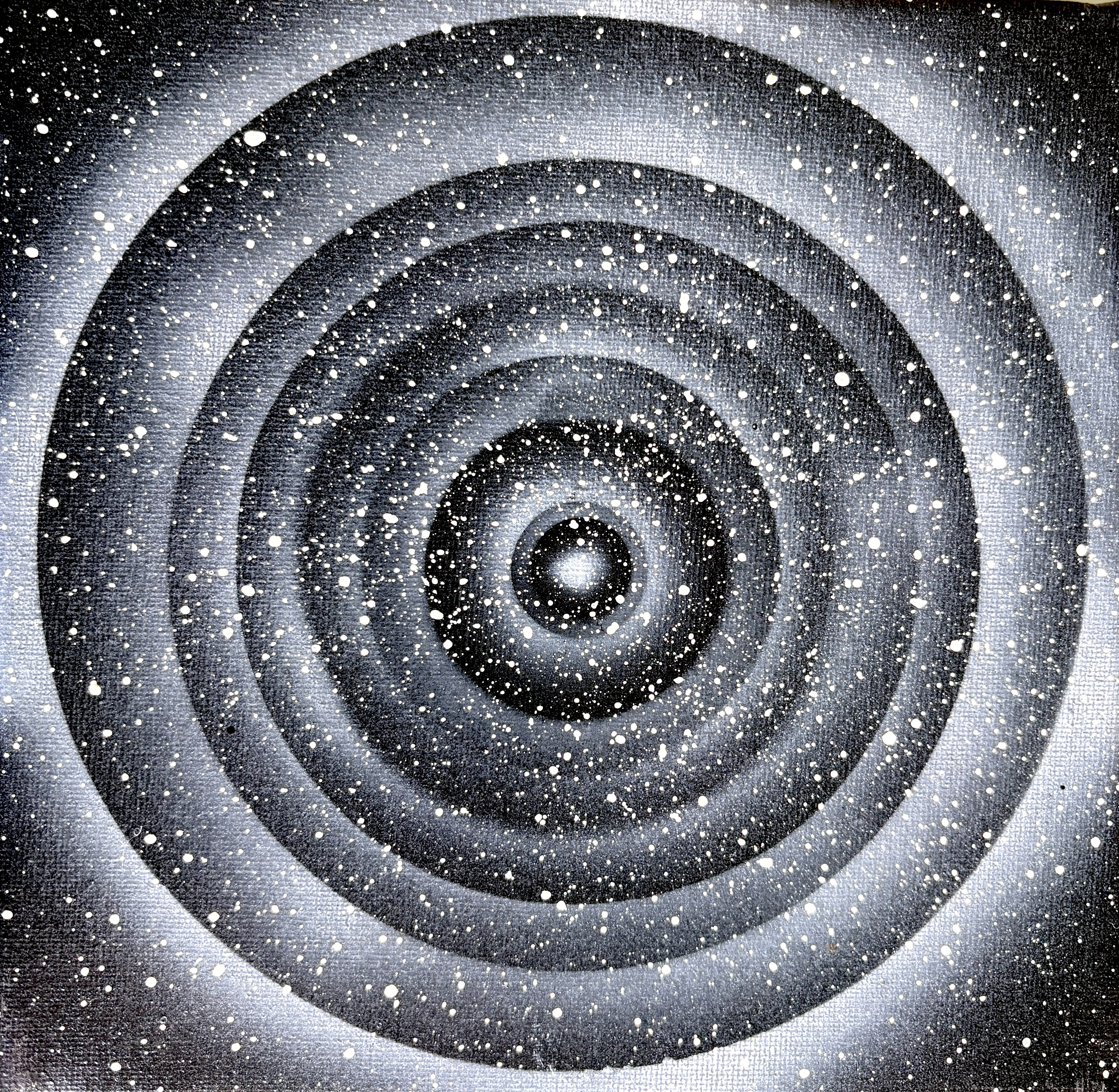 Space Warping - a set of 8 small space paintings 20 x 20cm