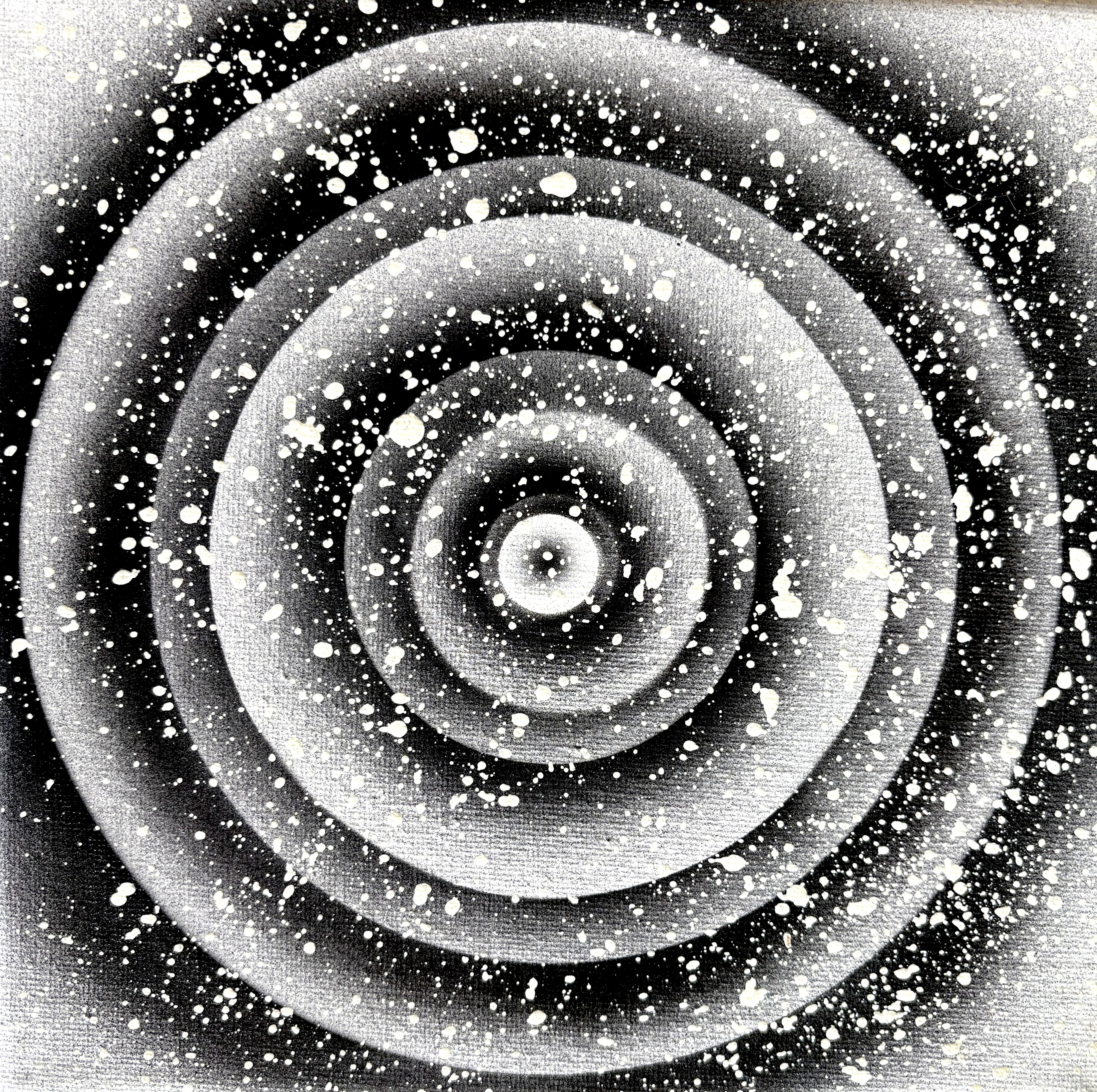 Space Warping - a set of 8 small space paintings 20 x 20cm