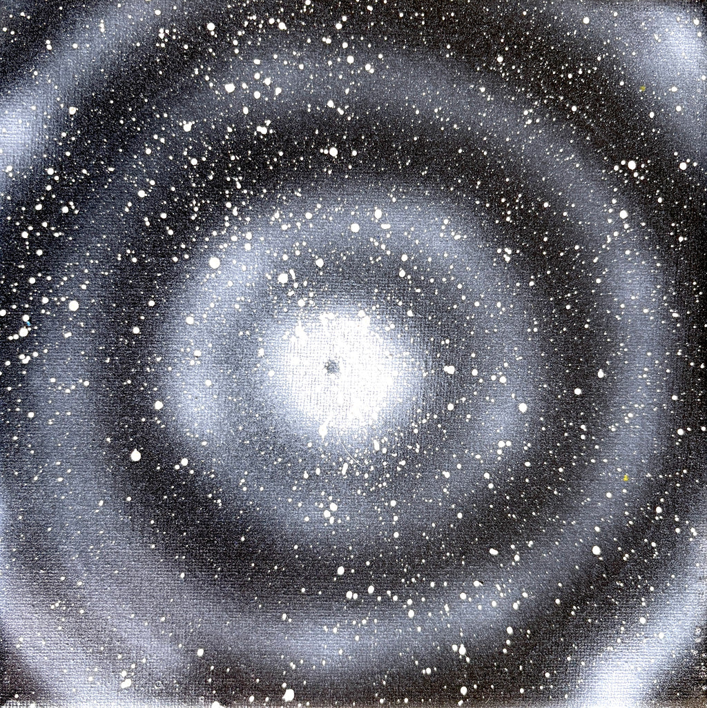 Space Warping - a set of 8 small space paintings 20 x 20cm