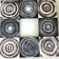 Space Warping - a set of 8 small space paintings 20 x 20cm