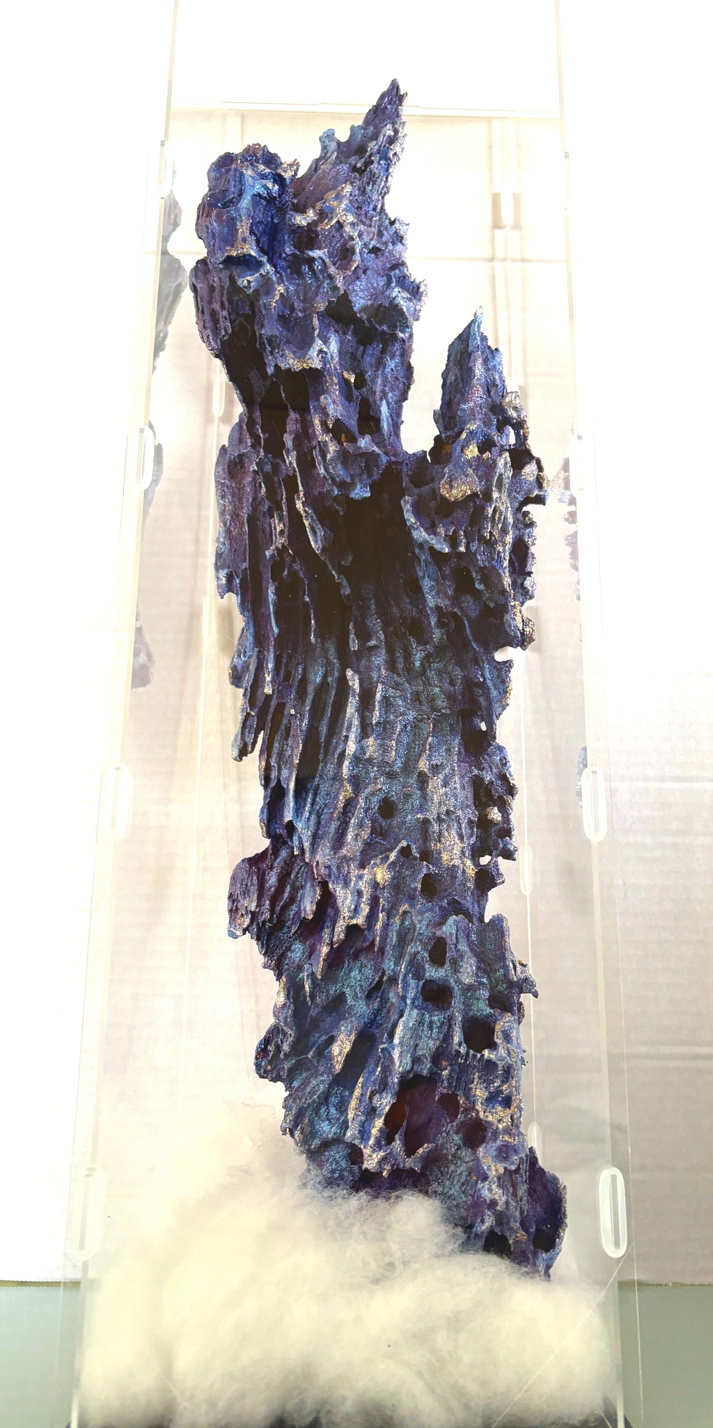 Mysterious 'Alien Object' Sculpture - in display case 60 x 17 x 17cm